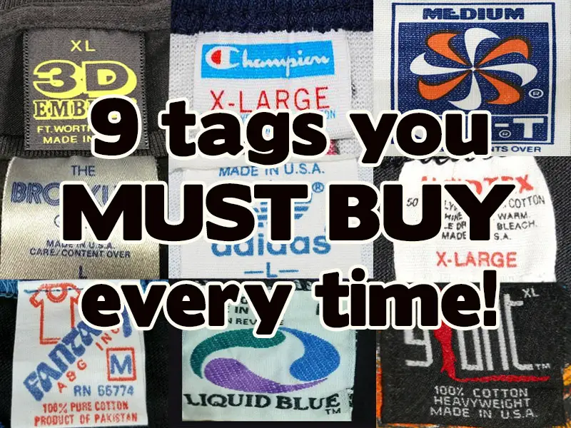 What are the most valuable vintage t-shirt brands? 9 tags you MUST